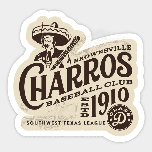 Brownsville Charros Sticker by MindsparkCreative